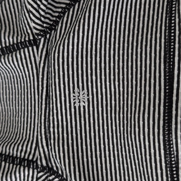 Tangerine Active Pullover Half Zip Hoodie Black White Stripe Women's Medium - Picture 14 of 14